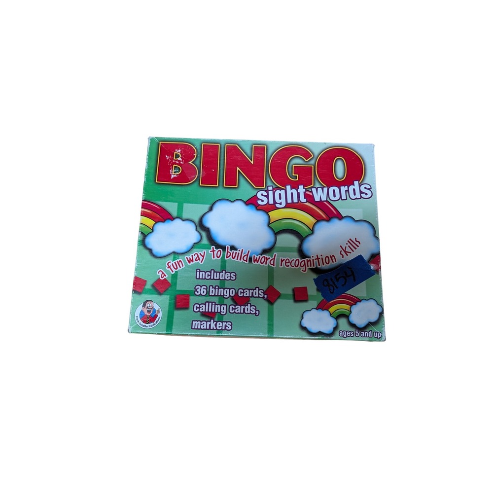 Frank Schaffer Sight Words Bingo Game Kids OS Green Good Educational 90s FS-2002